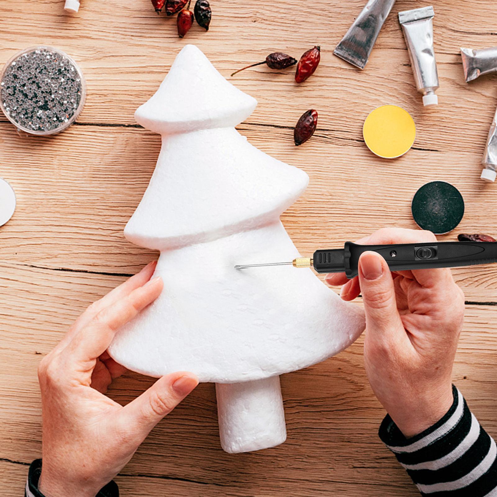 9Pcs Hot Wire Foam Cutter Crafts Polyethylene Carving Portable Foam Cutting Machine Electric Foam Cutter Heating Wire Tool Kit for Carving