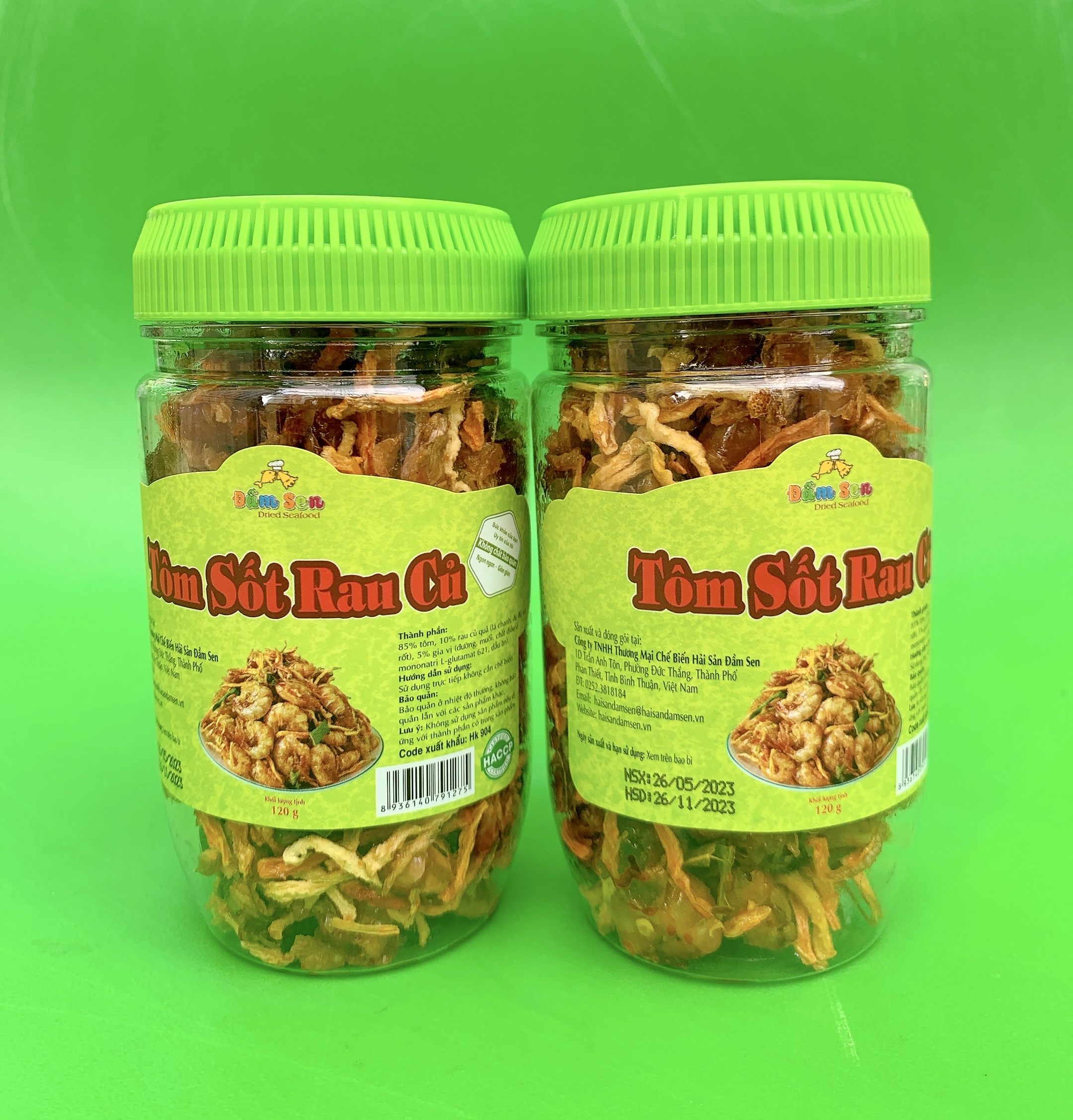 Đặc Sản Bình Thuận - Tôm Sốt Rau Củ Đầm Sen - 1Kg - Ocop 4 Sao
