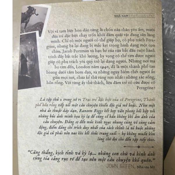 Sách - Thành phố hồn rỗng (Tập 2 - series Trại trẻ đặc biệt của cô Peregrine) (Nhã Nam HCM)