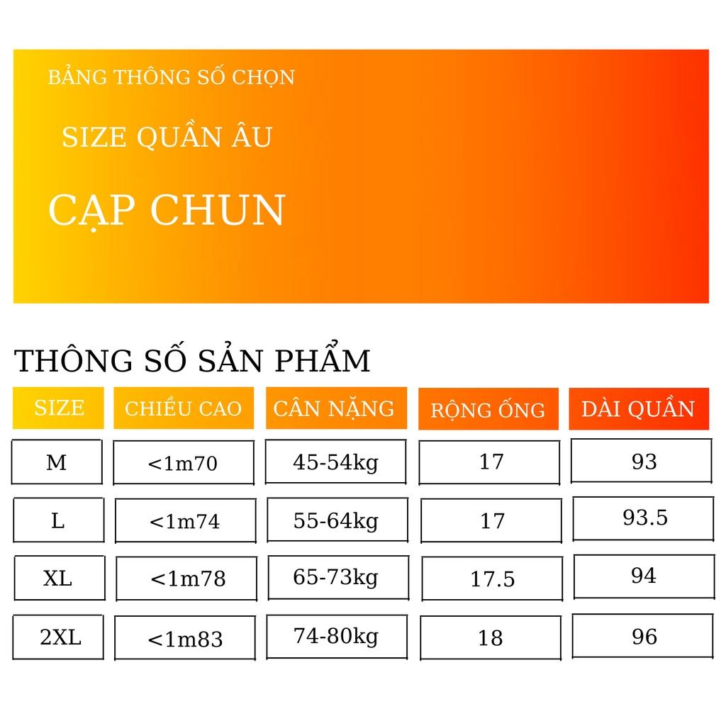 Quần âu nam thiết kế cạp chun mới công sở hàn quốc dáng quần baggy dáng âu phong cách ulzzang