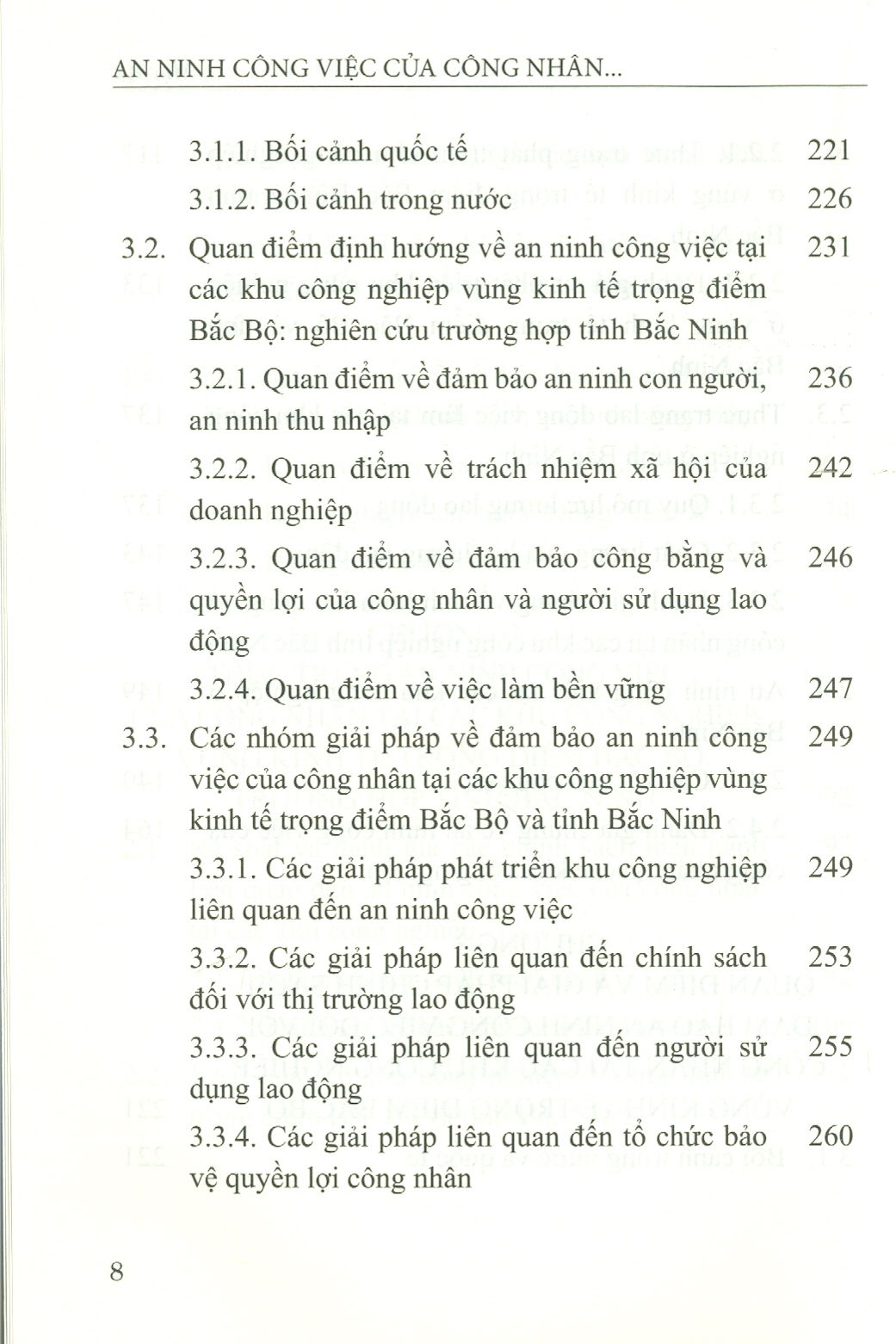 An Ninh Công Việc Của Công Nhân Tại Các Khu Công Nghiệp Vùng Kinh Tế Trọng Điểm Bắc Bộ - Trường Hợp Tỉnh Bắc Ninh