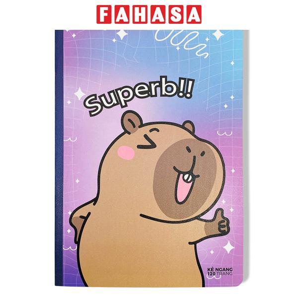 Tập Sinh Viên Capybara - Kẻ Ngang - 120 Trang 100gsm - The Sun 03