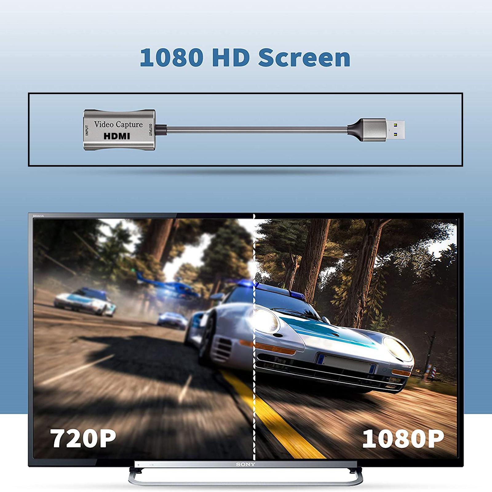 1080P 4K HDMI to USB 3.0 Video Capture Card Game Audio Live Streaming