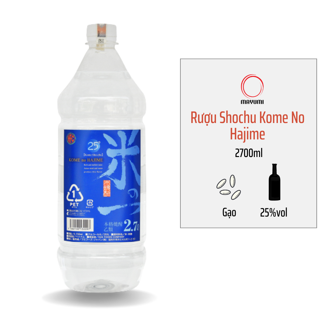 Rượu Shochu Kome no Hajime 2700ml 25%