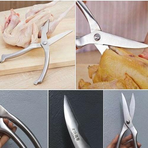 Kéo cắt gà,cắt thực phẩm, tỉa cây inox 24cm cao cấp DGS - loại cao cấp XNK
