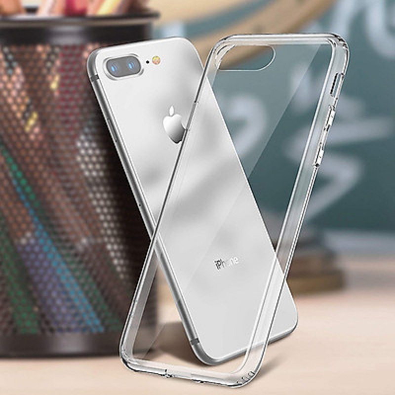 Ốp lưng dành cho iPhone 7 Plus vs iPhone 8 Plus silicon dẻo trong suốt loại A+
