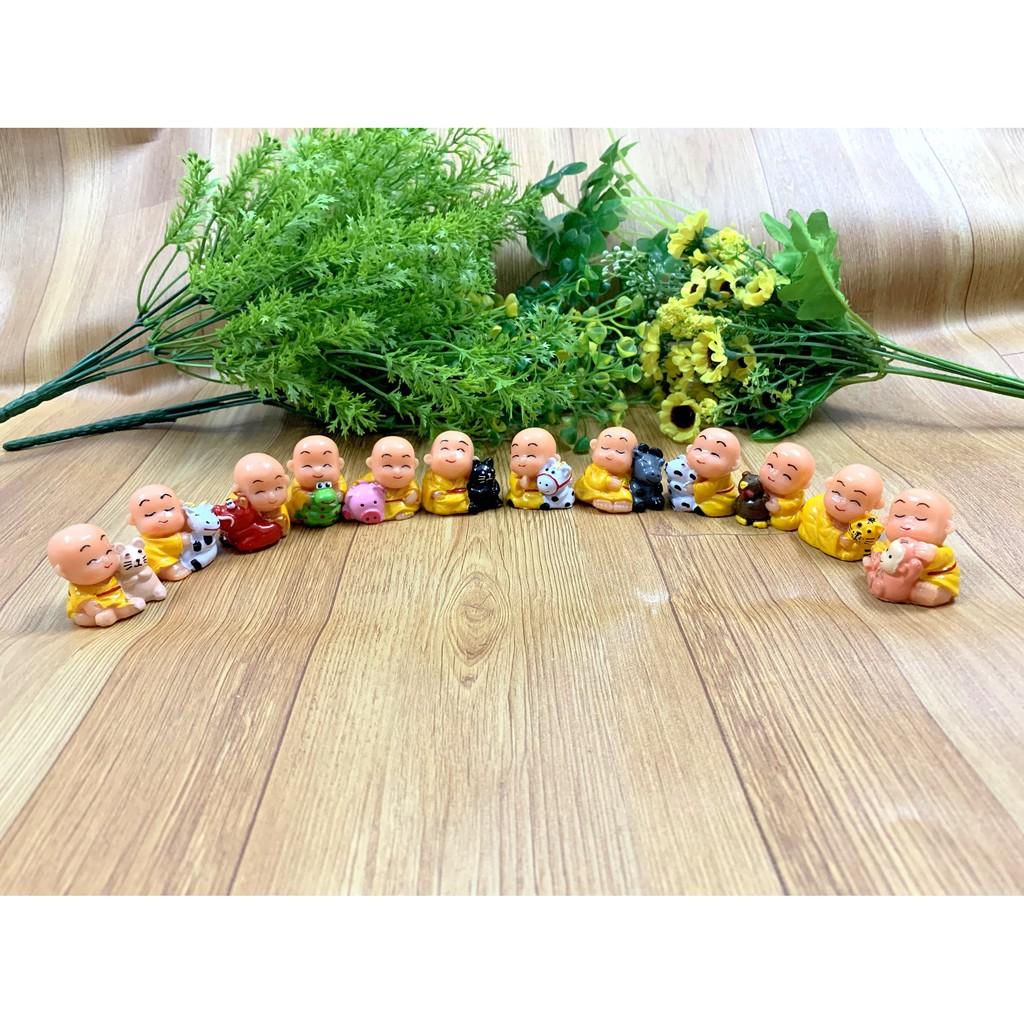 Full Set Bộ Tượng Chú Tiểu 12 Con Giáp Tài Lộc