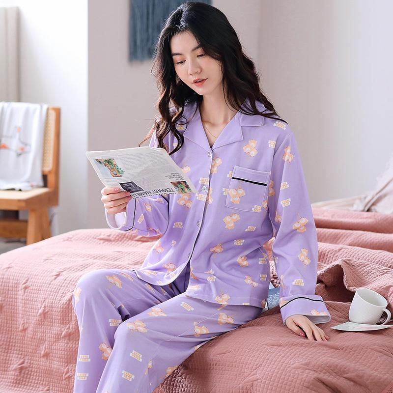 BỘ PIZAMA NỮ TÔNG VÀNG NỔI BẬT TÔN DA, COTTON MỀM MỊN, SIZE M-2XL