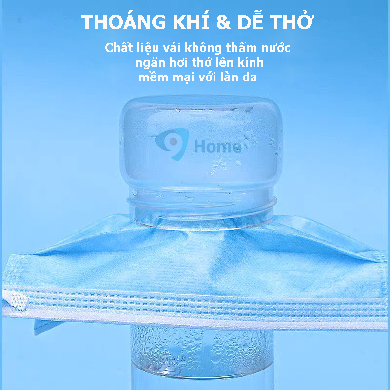 Khẩu Trang y tế 4 lớp màu xanh - hộp 50 cái