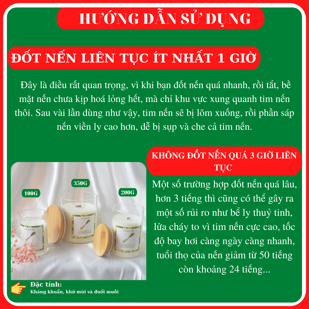 Nến thơm AGAYA CUP (Candle Cup) mùi CITRONELLA - Nến thơm tinh dầu thiên nhiên hương sả JAVA khử mùi và đuổi muỗi