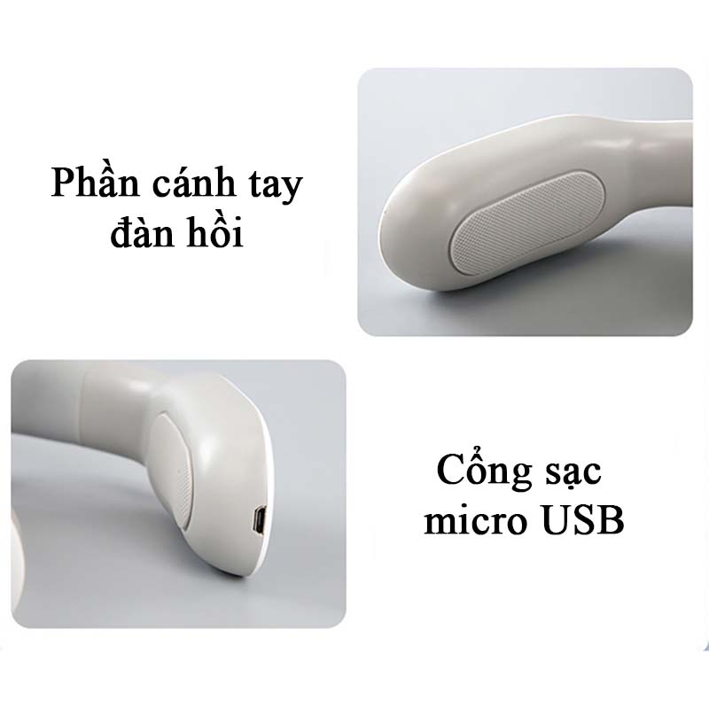 Máy Massage Cổ Vai Gáy Xung Điện Hồng Ngoại Trị Liệu 6 Chế Độ Đa Năng Cao Cấp Gối Mát Xa Cổ Chữ U 4 Miếng Dán Điện Từ 20 Cấp Độ Tùy Chọn Massage Nhiệt Giúp Làm Giảm Đau Nhức Cổ