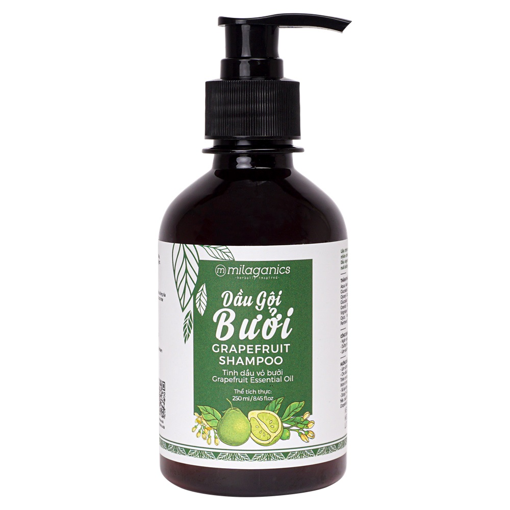 Dầu Gội Milaganics Grapefruit Shampoo Bưởi Ngừa Rụng Tóc 250ml