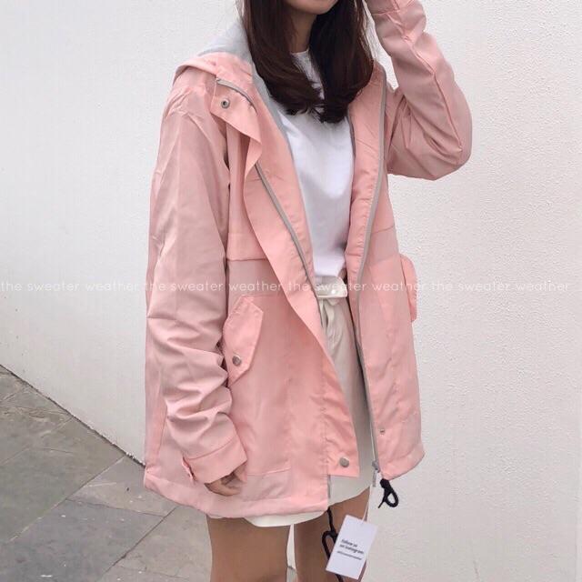 Áo khoác gió nữ form rộng