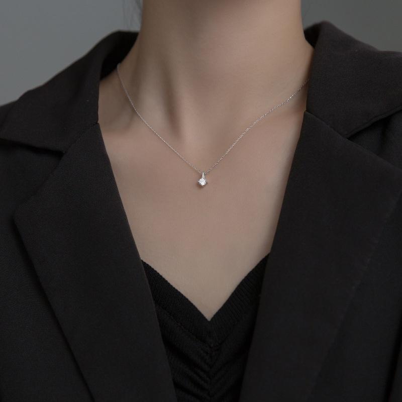Dây chuyền bạc Anta ATJ9076, vòng cổ nữ đính đá cao cấp Beaded Necklace