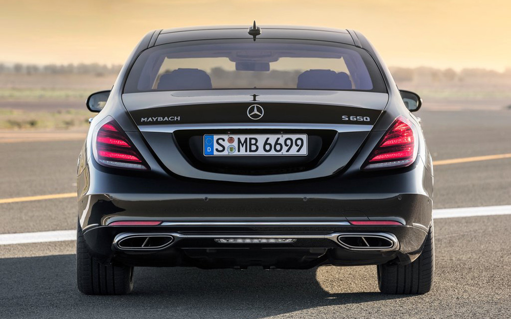 Decal tem chữ S650 dán đuôi xe dành cho ô tô Mercedes Maybach