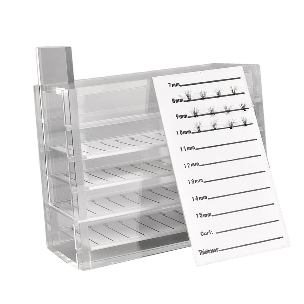 Acrylic False Eyelash Storage Box Makeup Cosmetic Case Lash Holder Organizer