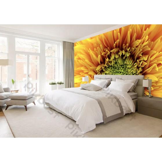 Tranh dán tường Tranh hoa hướng dương tối giản hiện đại, tranh dán tường 3d hiện đại  MS776145