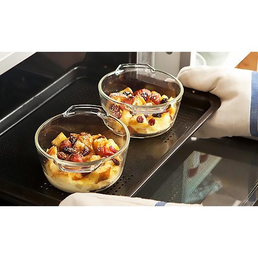 Bộ 6 hộp thủy tinh đựng thực phẩm trữ đồ ăn trong tủ lạnh thủy tinh hình tròn 400 ml- CCR46
