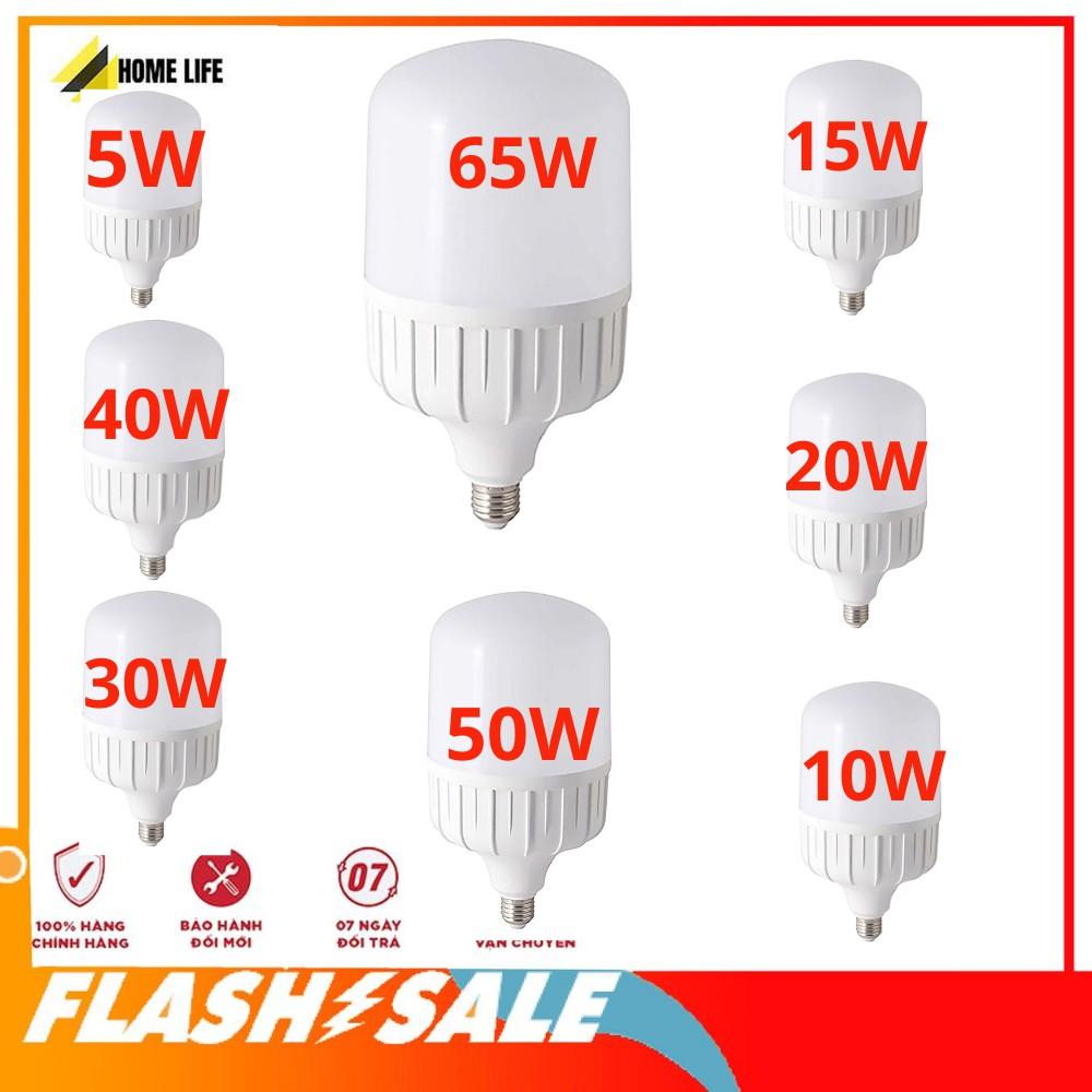 Bóng Điện Siêu Sáng ️ ️ Bóng Đèn Led Trụ Linh Phi Tiết Kiệm Điện Năng 5W-10W-15W-20W-30W-40W-50W-65