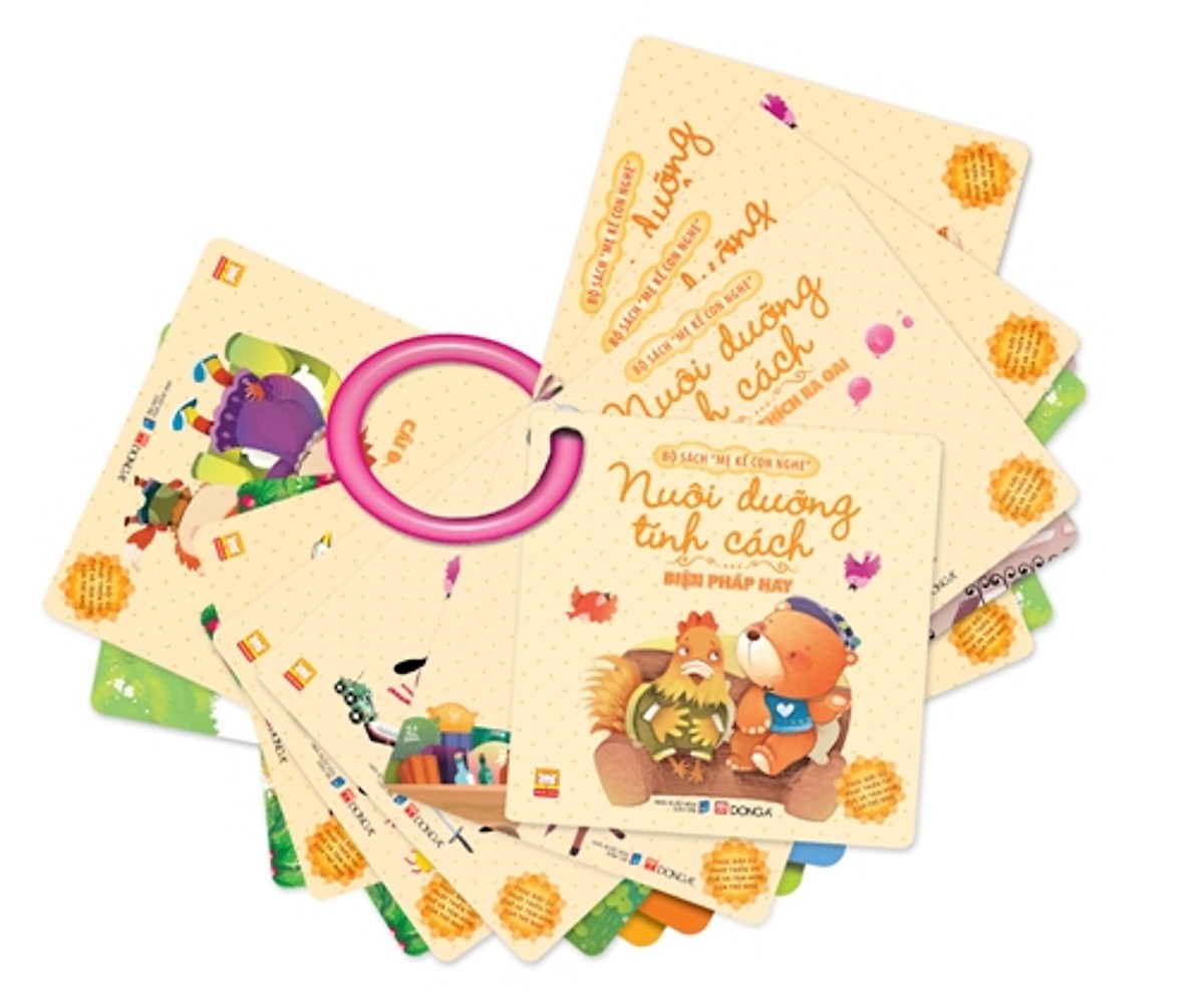 Bộ Sách Mẹ Kể Con Nghe - Rèn Luyện Thói Quen Tốt + Nuôi Dưỡng Tính Cách Tặng Kèm Bộ Thẻ Flash Card theo chủ đề