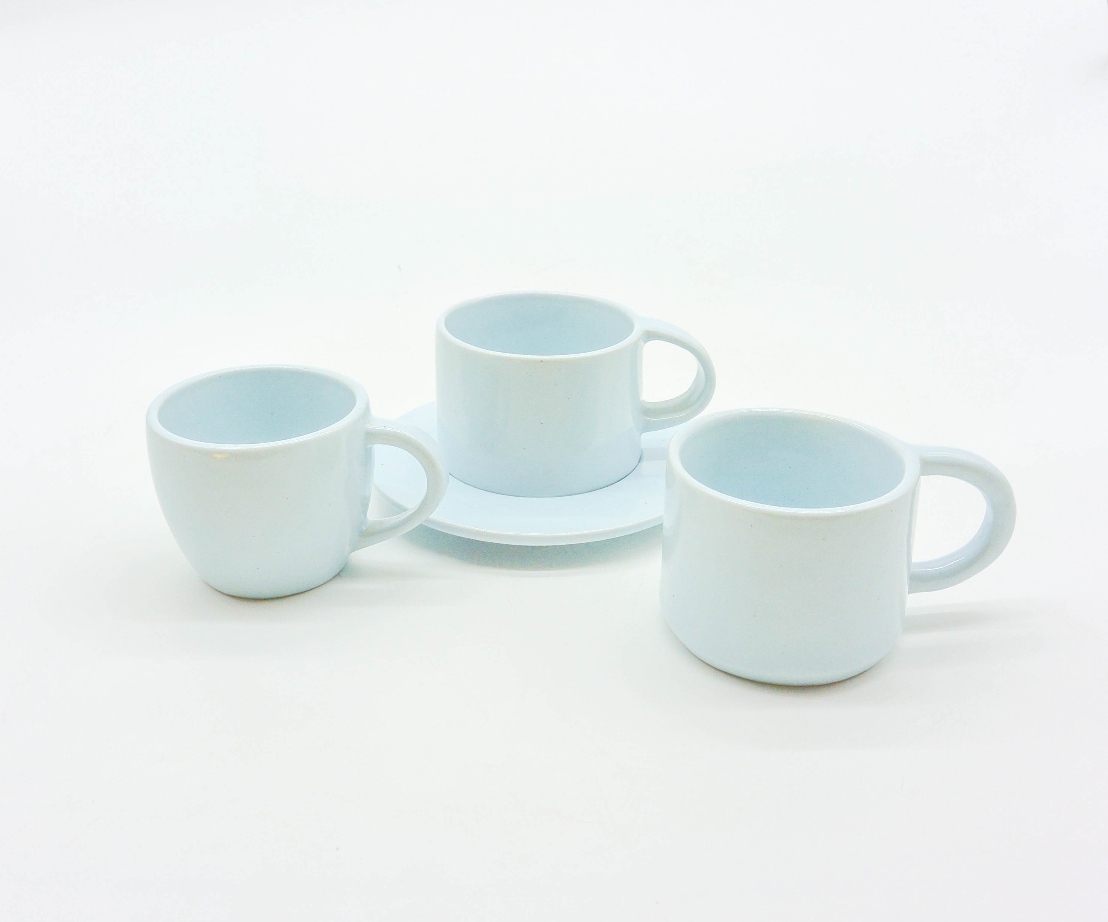 Bộ Ly Cà-Phê Morning 02 + Dĩa Lót - Màu Pastel