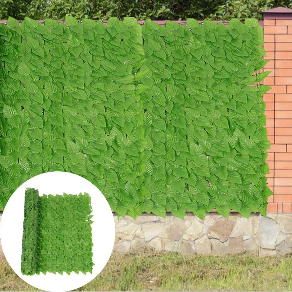 Patio 19.69''x118.11'' inches Faux Leaf Privacy Fence Screen Artificial Leaf Vine Climbing Gardening Outdoor Backyard Decoration Fence Cover
