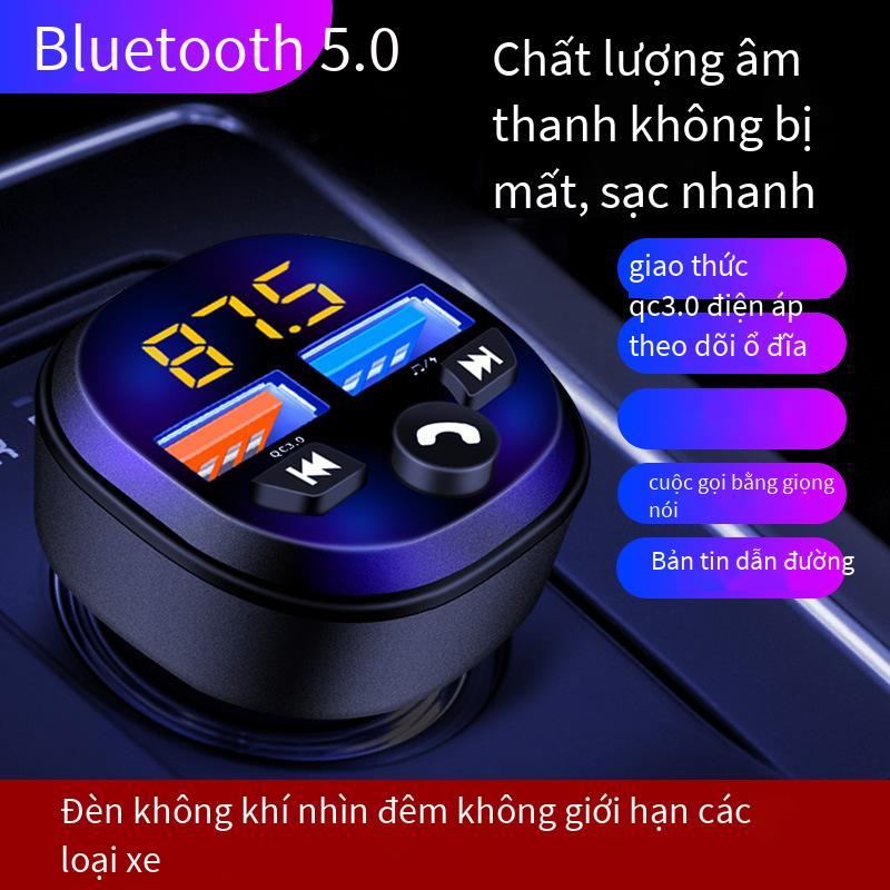 Thuận lợi nhất sạc xe hơi xe hơi mp3 bluetooth máy phát fm qc sạc xe hơi bluetooth sạc xe hơi đa chức năng