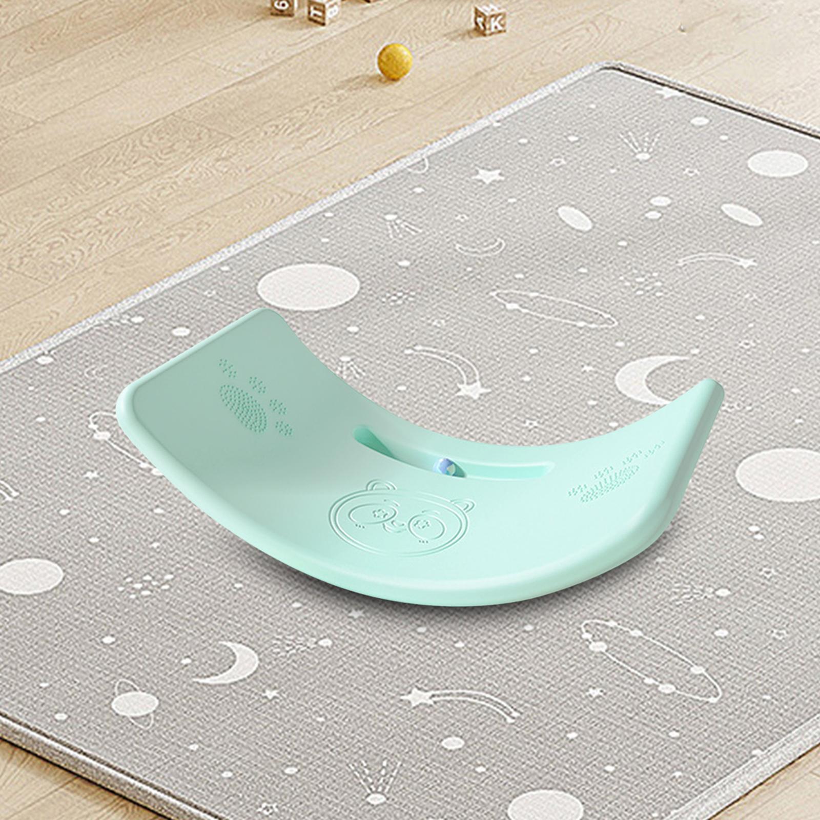Kids Balance Board Children Wobble Board Indoor Outdoor Games Activity Body Coordination Exercise Equipment 35 Degree Curved Balance Trainer