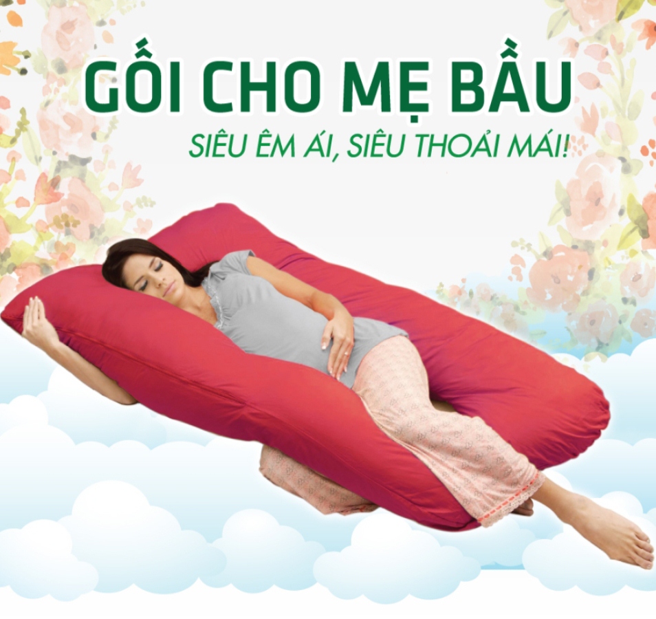 Gối ôm hình chữ U cho mẹ bầu (Giao màu ngẫu nhiên)