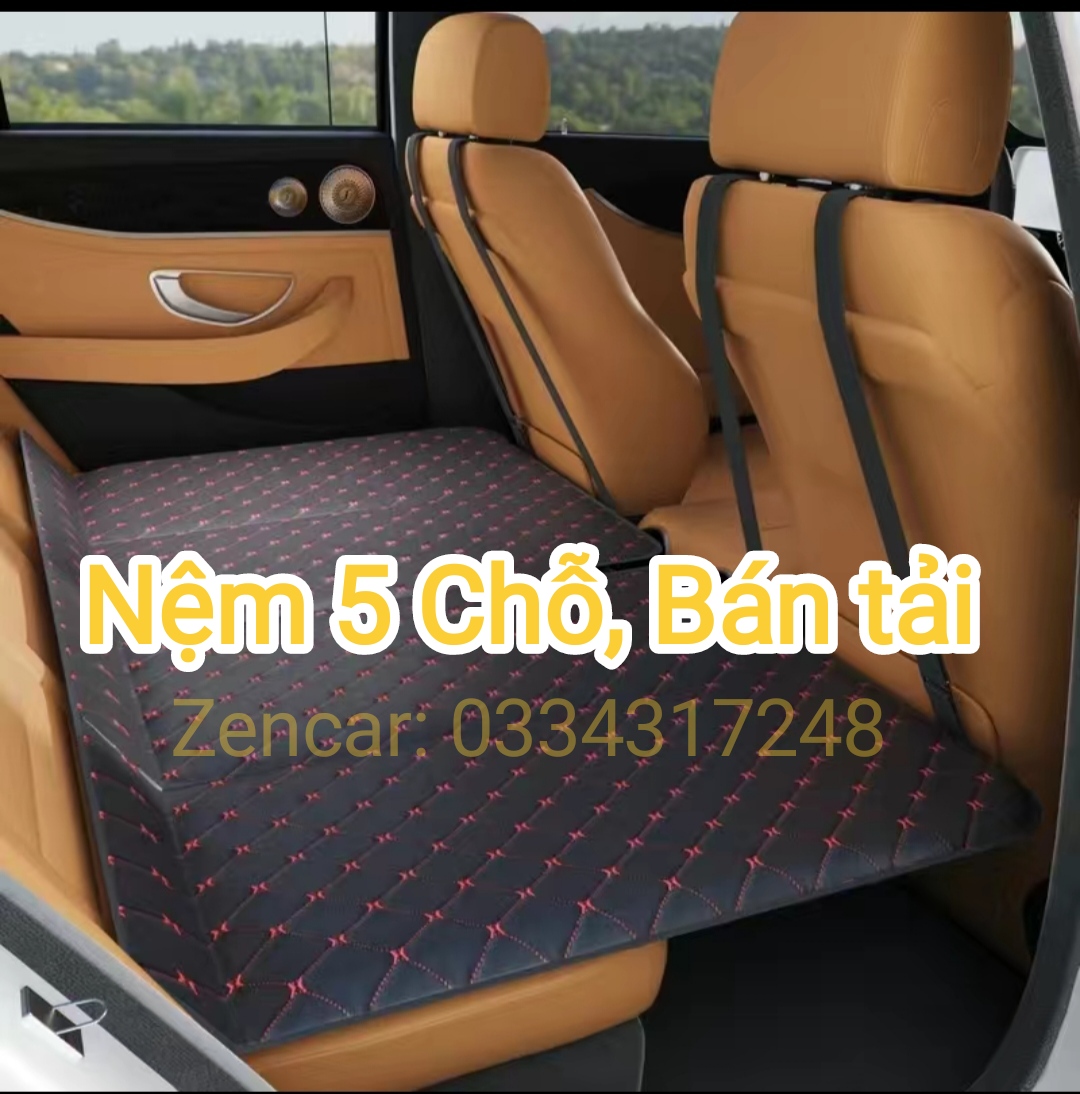 Nệm ngủ ô tô, nệm xe hơi 5 chỗ, nệm ô tô 5 chỗ, giường nệm ô tô, nệm ô tô gấp gọn