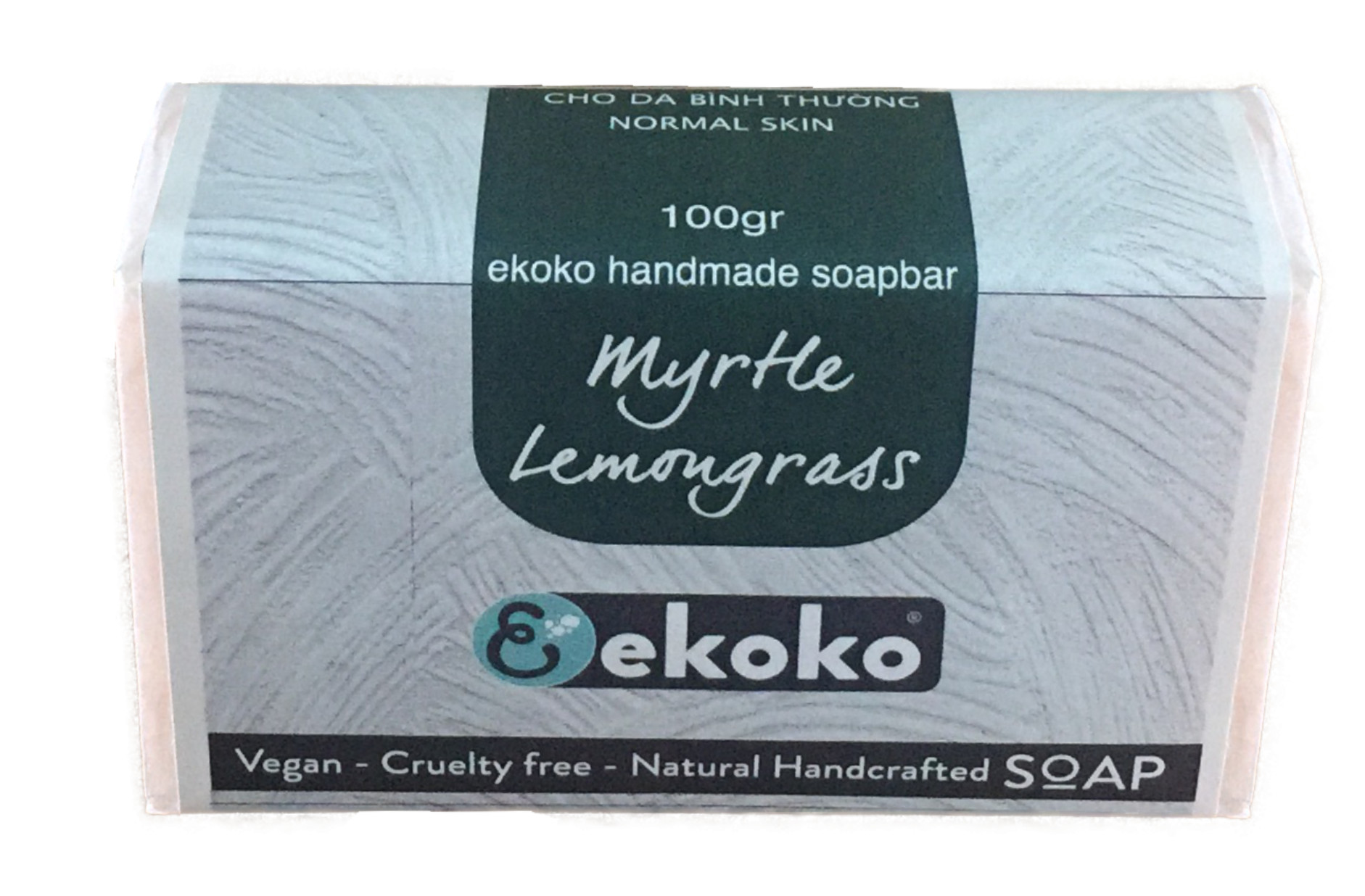 Xà phòng handmade Sả chanh tự nhiên thơm mát, lâu hao, không nhão nát - Ekoko Myrtle Lemongrass handmade soap 100g