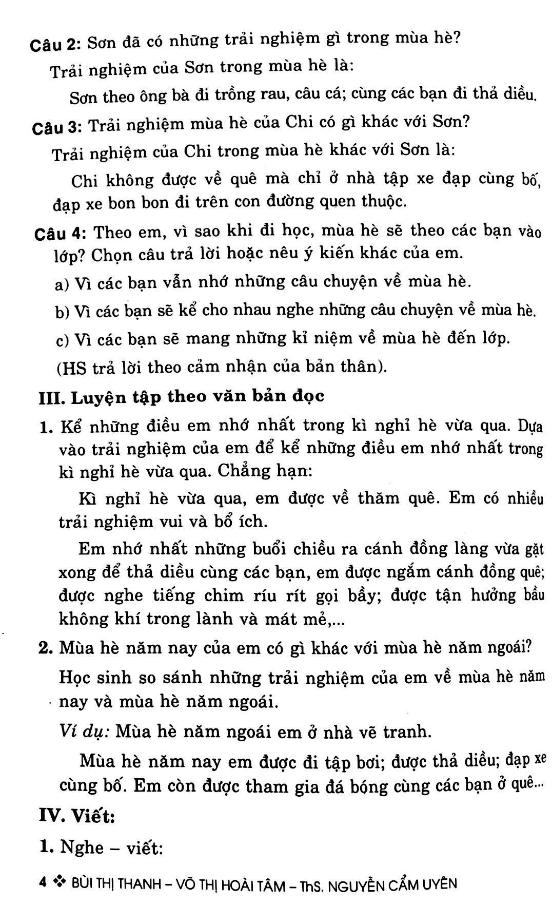 Bồi Dưỡng Văn - Tiếng Việt 3 - Tập 1