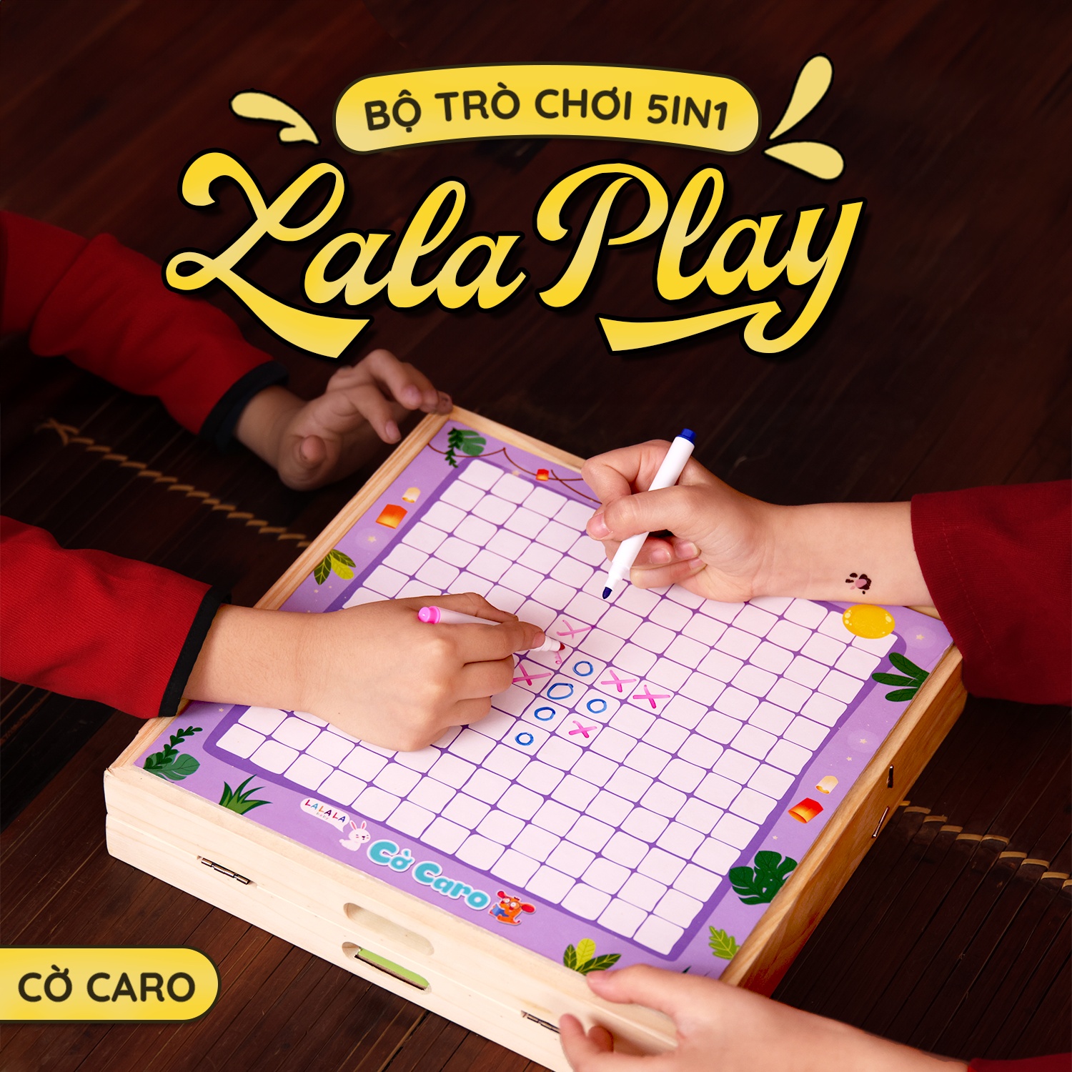 Bộ Đồ Chơi Board Game 5in1 Lalaplay - Trò Chơi Dân Gian - Lalala baby