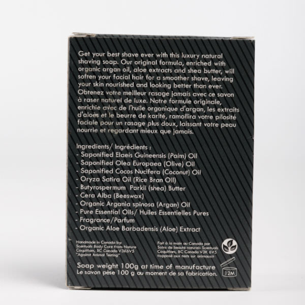 Sáp Cạo Râu Nam Men Collection Invigorate Moisturizing Shaving Soap Scentuals