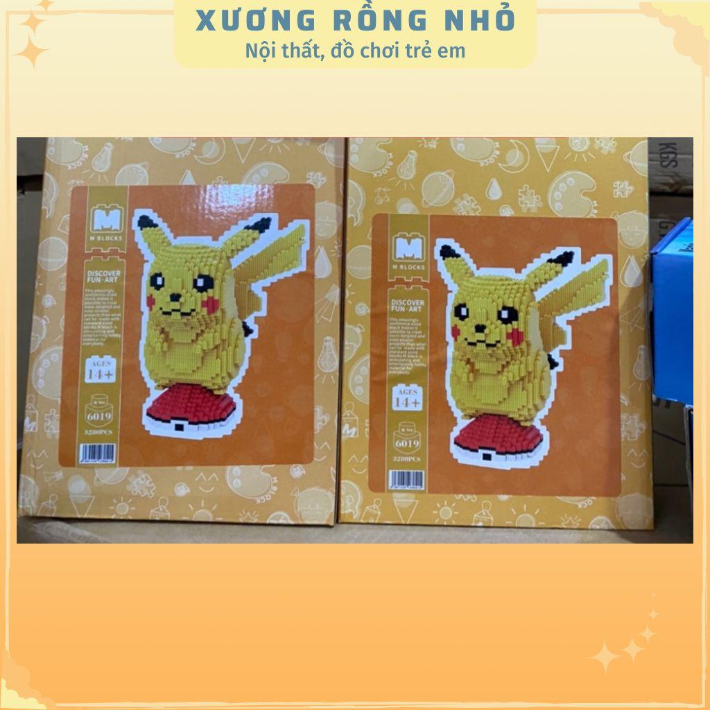 Mô hình lắp ráp Pikachu đáng yêu, đồ chơi mô hình picachu