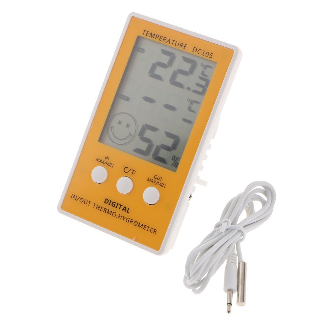 Multi-function Temperature Meter DC105+ Touch Electronic Weather Clock