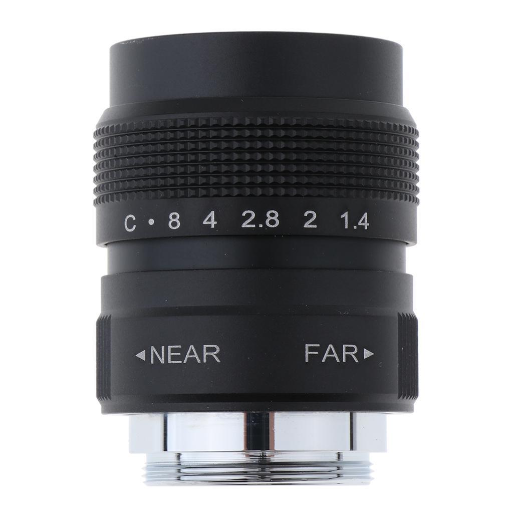 25mm f/1.4 TV Lens Manual Focus for C-Mount Mirrorless Camera