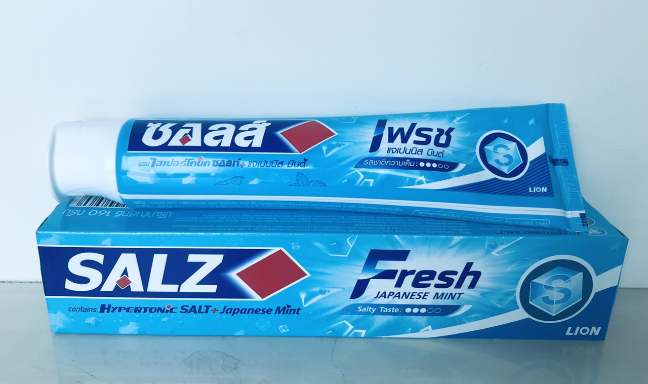 Kem đánh răng Muối - Bạc hà SALZ -FRESH MINT 160g - Hàng Thái