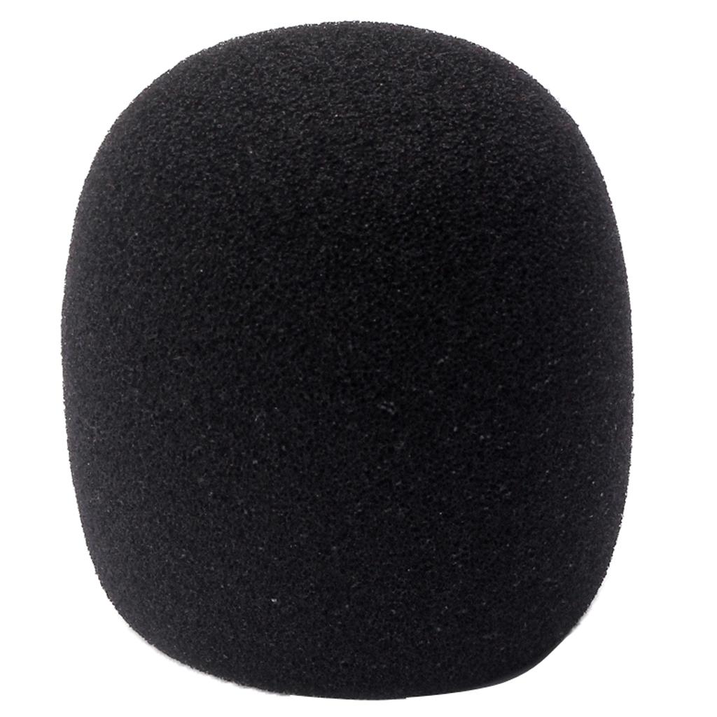 10x Foam Microphone Mic Cover Windscreen Black