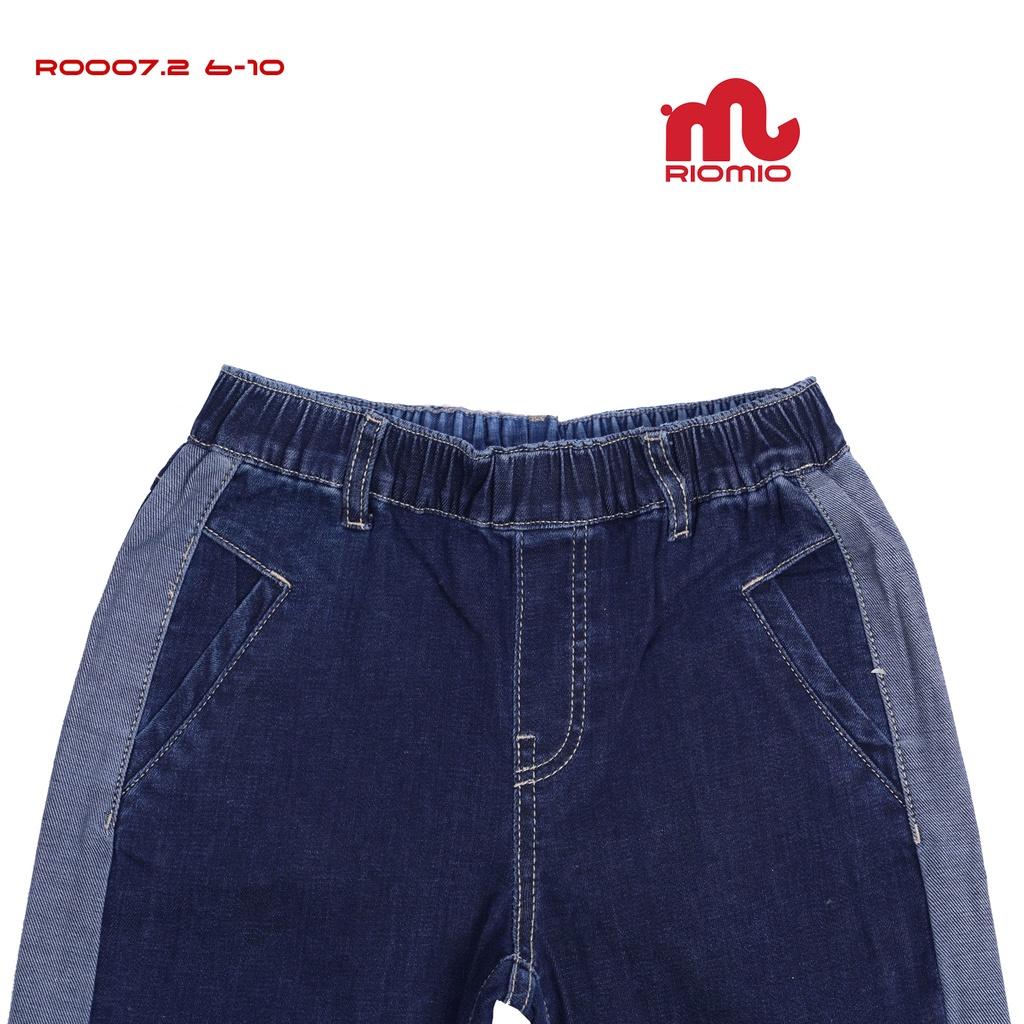 Quần Jean Cho Bé Gái Chất Liệu Denim Cotton Thoải Mái Cho Bé, thương hiệu RIOMIO - màu Dark - RO007.2