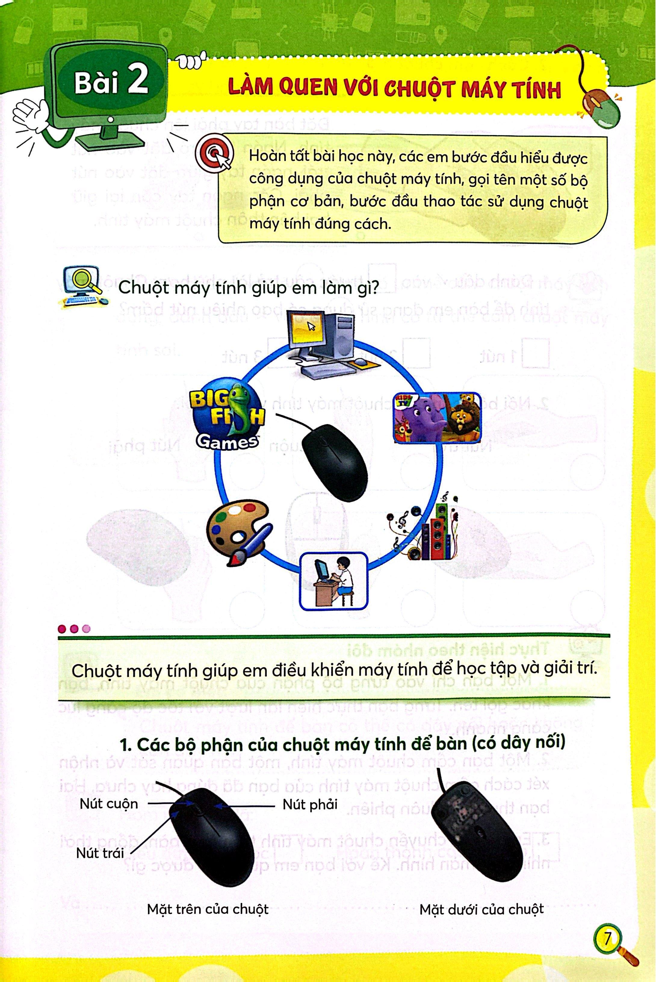 Sách - Luyện Tập Tin Học Lớp 1 (Theo Định Hướng Phát Triển Năng Lực)