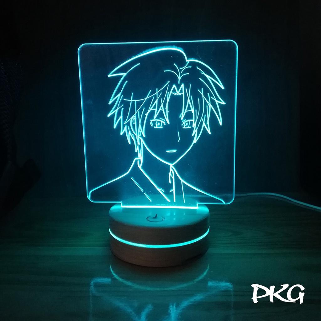 Đèn Ngủ Led 3D nhân vật Anime Hotarubi No Mori E nháy sáng 16 màu có cảm ứng có điều khiển từ xa