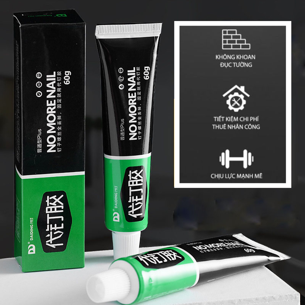 Combo 2 tuýp Keo dán siêu dính HT SYS Keo dán gỗ giày kính sứ, dính mọi đồ vật và mọi bề mặt chắc như bê tông