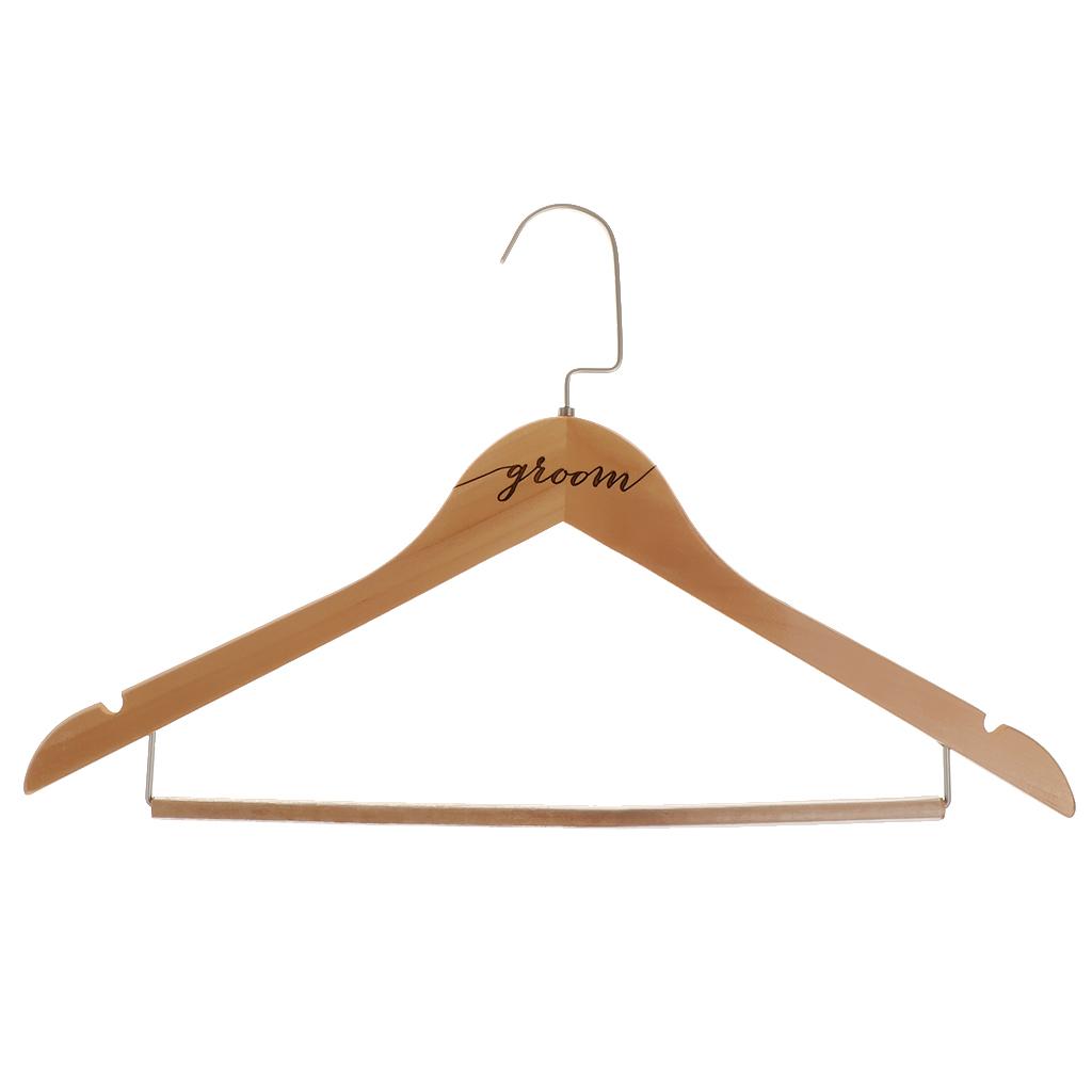 Durable Wooden Clothes Hangers Natural Finish