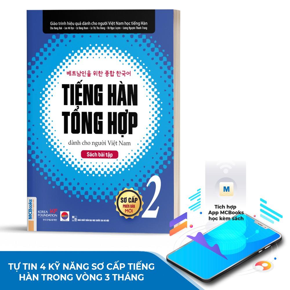 Sách - Tiếng Hàn Tổng Hợp Dành Cho Người Việt Nam - Sách Bài Tập Sơ Cấp 2 Giải Thích Chi Tiết