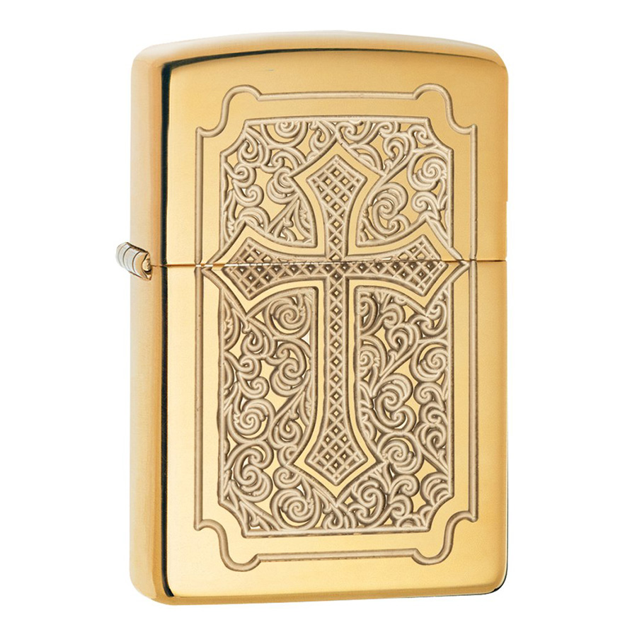 Bật Lửa Zippo 29436 - Armor Eccentric High Polish Brass Armor