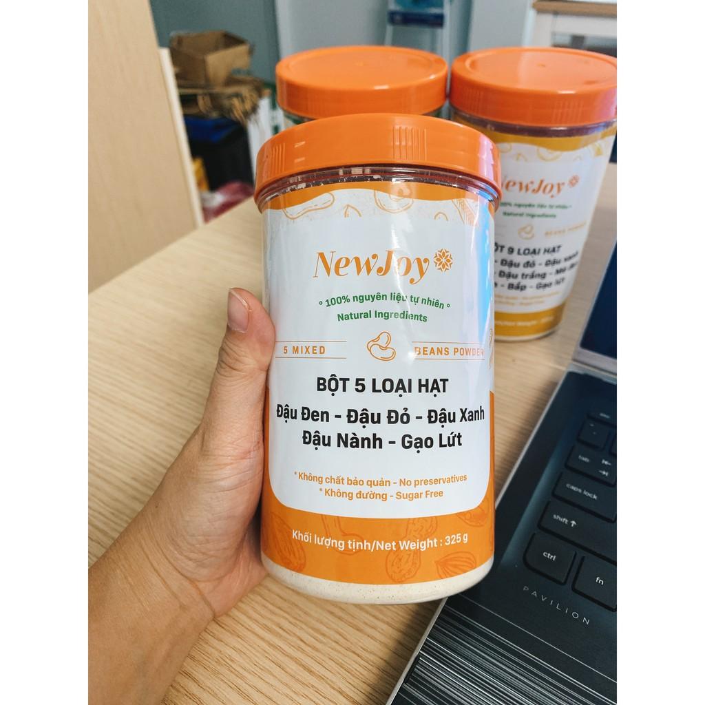 Bột các loại hạt, đậu , ngũ cốc, không đường, pha với nước, hũ 325g New Joy