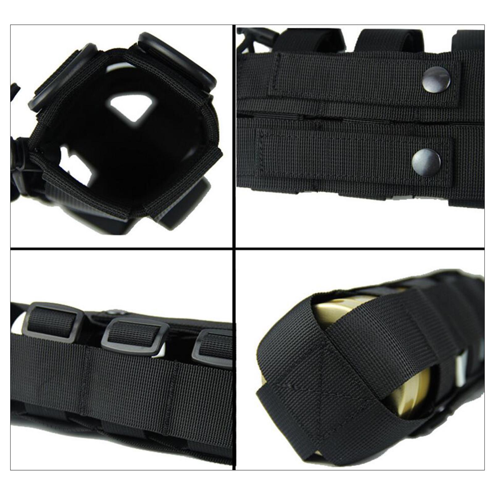 Sports Water Bottles Pouch Bag, 0.3L - 0.8L Tactical Drawstring Molle Water Bottle Holder Pouches Portable Travel Tactical Hydration Carrier Bags
