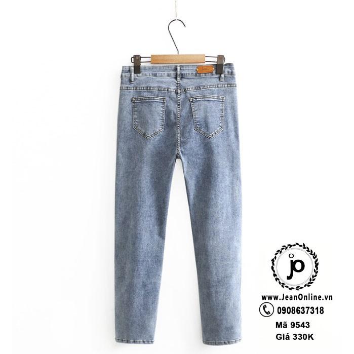 Skinny Jean 4 Nút Bigsize Nữ (Ms 9543) quần jean dài, thời trang bigsize, thời trang ngoại cỡ