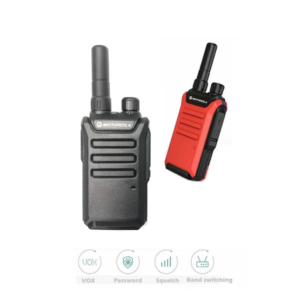 Bộ 2 MÁY BỘ ĐÀM MOTOROLA GP600 (Bộ 2 Sản Phẩm) + 2 Tai Nghe Chuyên Dụng GP-600 - Hàng Chính Hãng